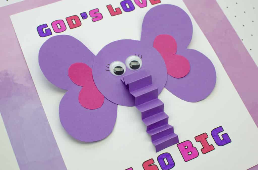 God's Love is so big Sunday School Valentine's Craft