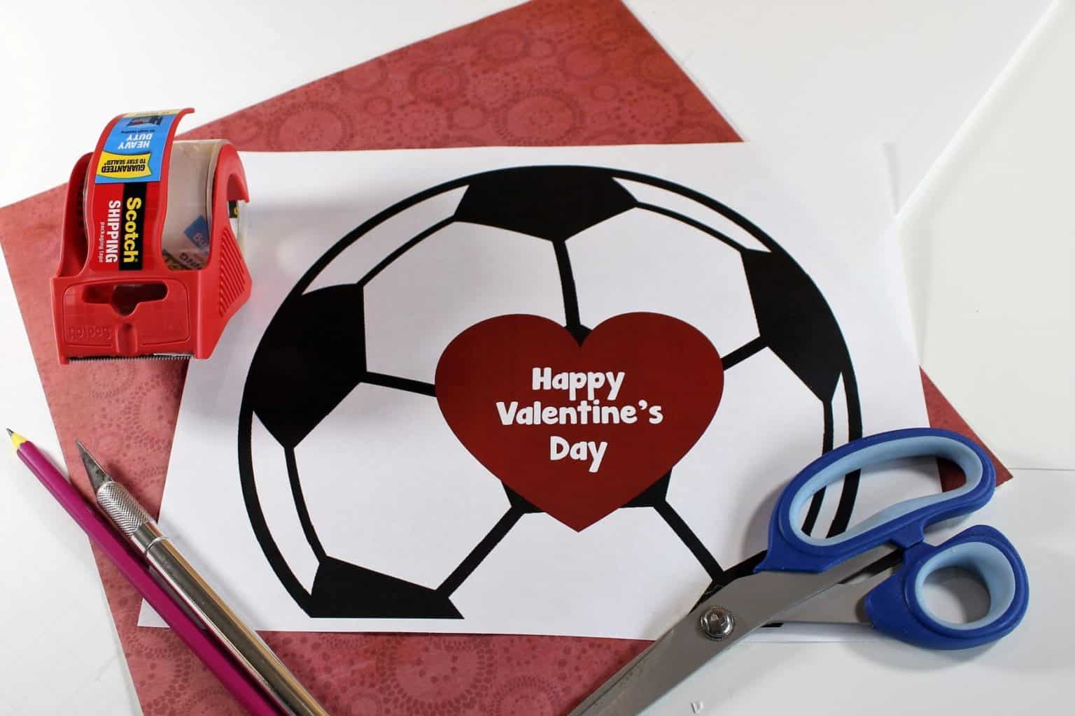 Easy DIY Soccer Ball Valentine’s Box Wealthy N Wise Woman